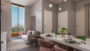 APARTAMENTO 40m2 - LIVING 2 - 4K