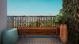 APARTAMENTO 40m2 - VARANDA - 4K